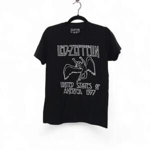 Led Zeppelin Modern Retro Band Concert Tour Shirt Small Black